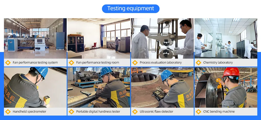 فن سانتریفیوژ مکش فن القایی برای تصفیه اگزوز کوره قوس الکتریکی سری 5-12 7